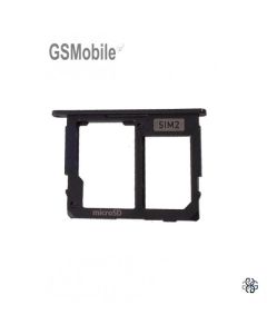 Bandeja de Tarjeta SIM & MicroSD para Samsung Galaxy J5 2017 J530F Negro