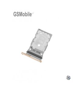 Carrellino SIM per Samsung S22 5G Galaxy S901B Oro