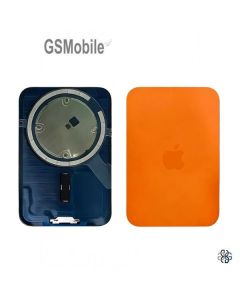 Tampa traseira + Suporte de metal para iPhone 17 Pro Laranja