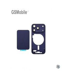 Ch&acirc;ssis interm&eacute;diaire avec coque arri&egrave;re pour iPhone 17 Pro Max Noir / Bleu fonc&eacute;