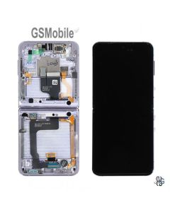 Écran Complet avec Châssis pour Samsung Z Flip4 Galaxy F721B Violet Original