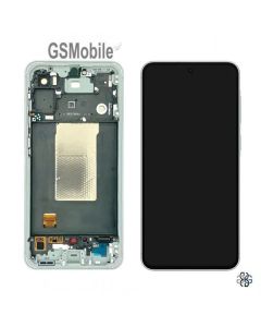 Écran Complet avec Châssis pour Samsung Galaxy A56 5G A566B Vert Original