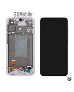 Écran Complet avec Châssis pour Samsung Galaxy A56 5G A566B Rose Original