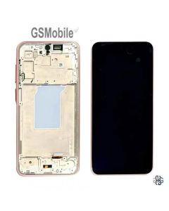 Écran Complet avec Châssis pour Samsung A26 5G Galaxy A266b Rose Original