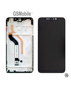 Pantalla con marco para Xiaomi Pocophone F1 Negro