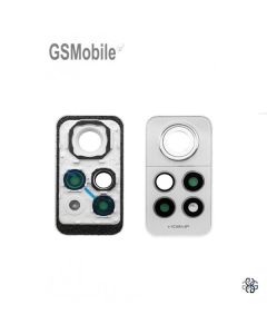 Camera Lens Glass + Frame for Xiaomi Redmi Note 12 Pro 4G White