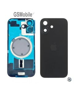 Tapa Trasera iPhone 17 Negra con Soporte Metálico
